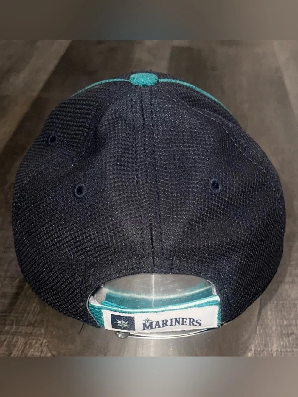 Adjustable Youth Size Seattle Mariners MLB Baseball Cap in Teal & Navy Blue